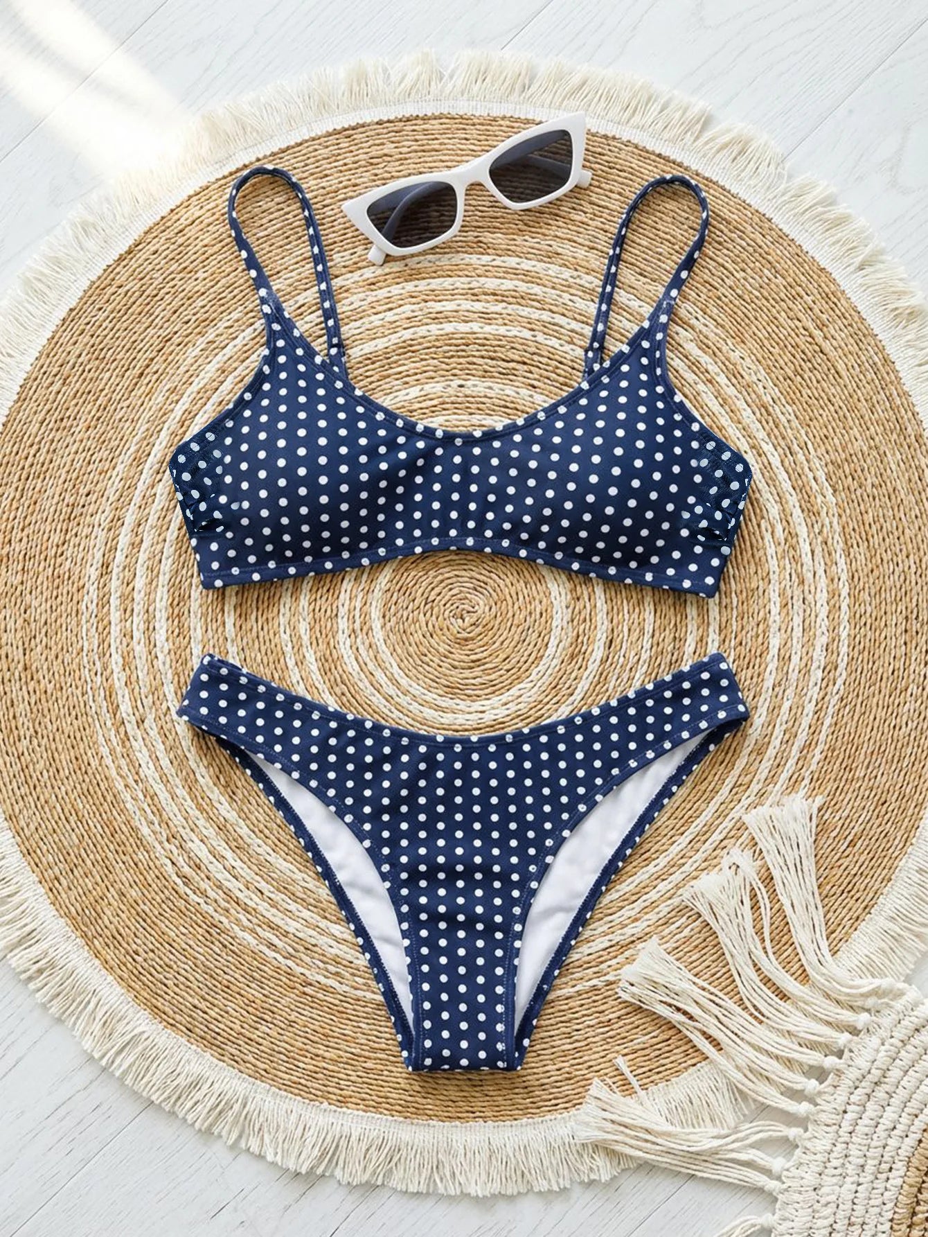 Sexy Polka Dot Print Bikini Set